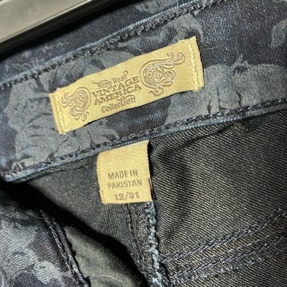 Nine West Vintage America Matchstick Skinny Jeans Floral Print Size 12/31 - Picture 4 of 6